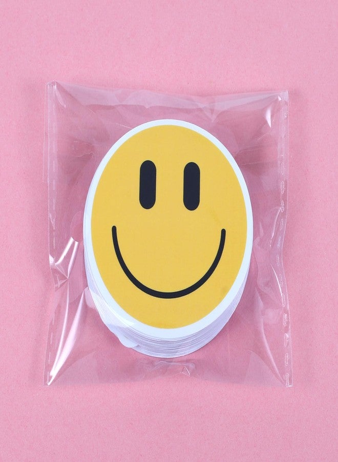 Wercokt 50PCS Smiling Stickers, Cute Water Bottle Stickers for Kids, for Teaching Rewards, Notebooks, Stationery, Luggage, Cartoon PVC Happy Stickers - Image 5